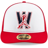 New Era pour hommes, blanc/rouge, Washington Nationals Alternate 4 Authentic Collection On-Field Low Profile - Casquette ajustée 59FIFTY