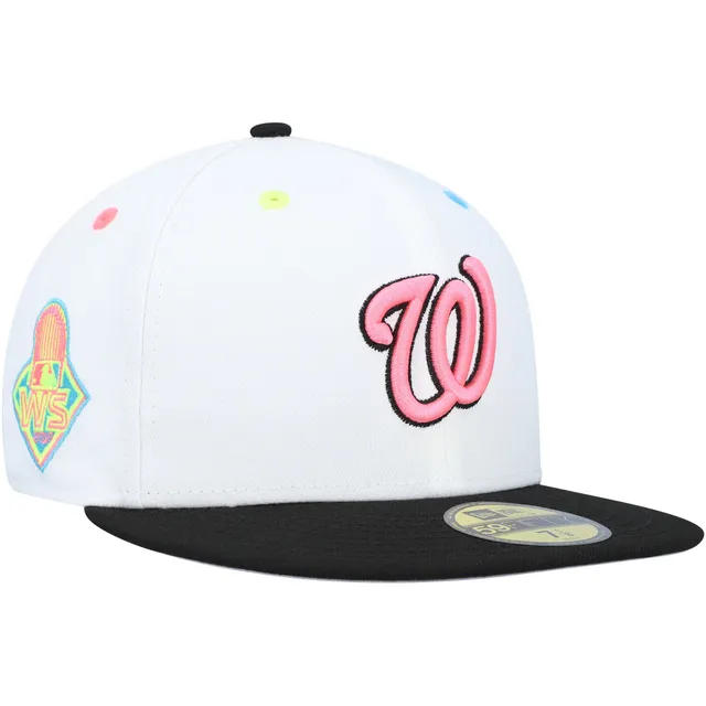 Men's New Era Gray/Orange Washington Nationals 2019 World Series Cooperstown Collection Undervisor 59FIFTY Fitted Hat