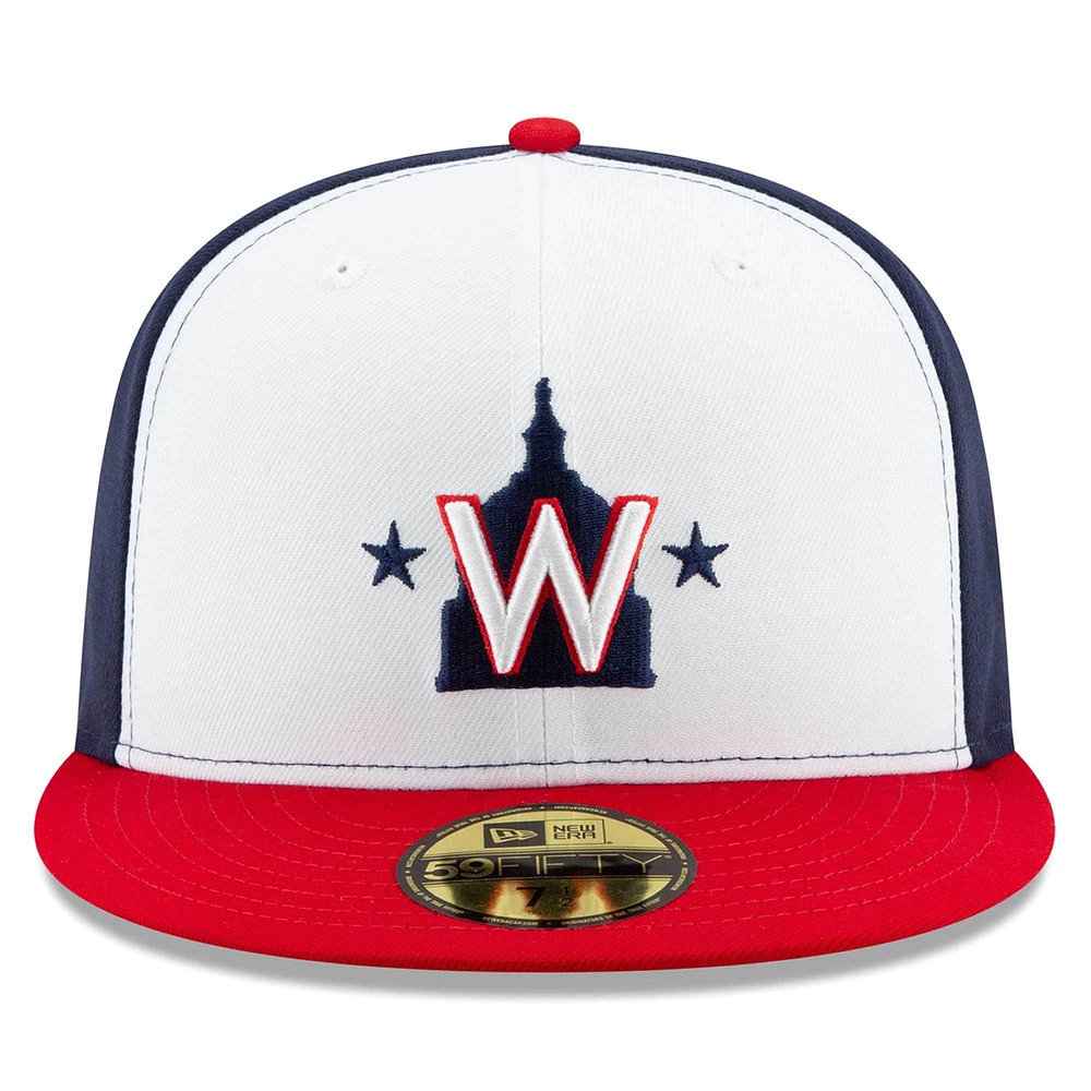 Men's New Era White Washington Nationals 2023 Little League classic 59FIFTY Fitted Hat