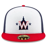 Men's New Era White Washington Nationals 2023 Little League classic 59FIFTY Fitted Hat