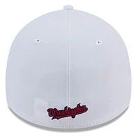 Men's New Era White Washington Nationals 39THIRTY Flex Hat