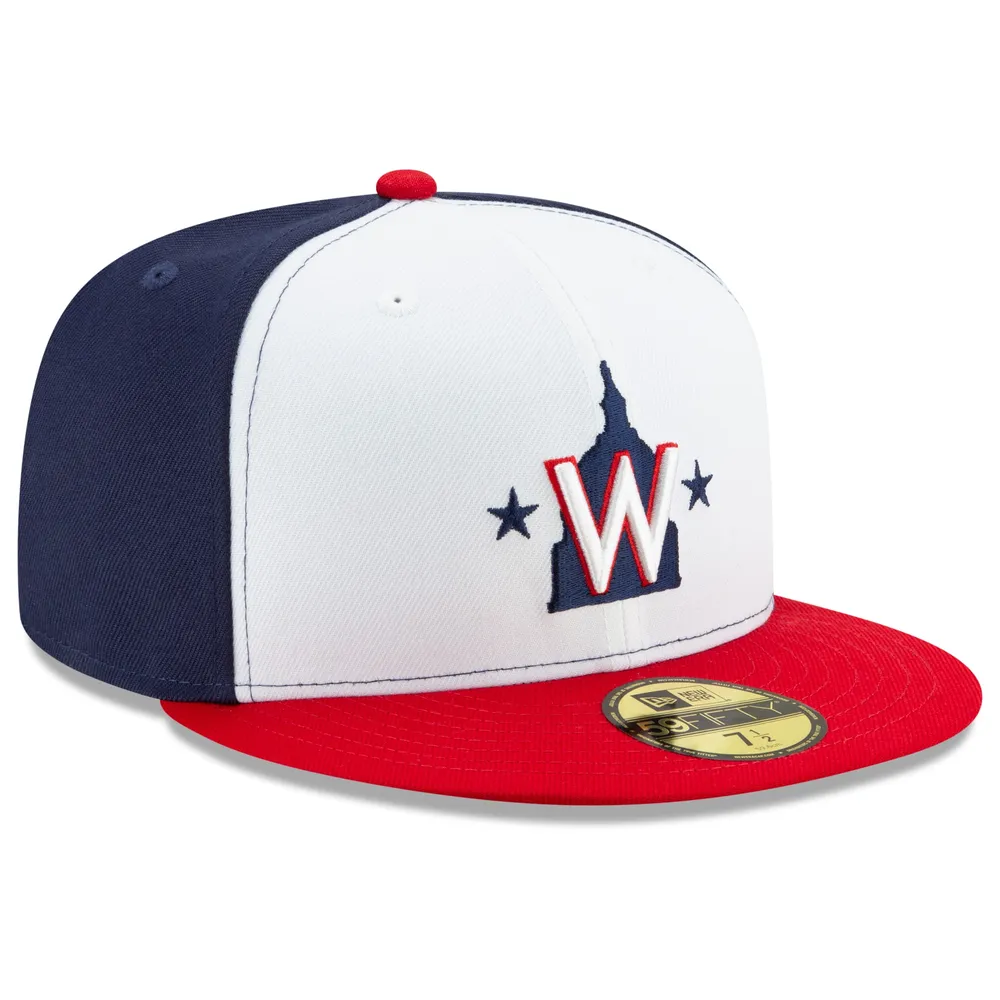 Men's New Era White Washington Nationals Alternate 2 2020 Authentic Collection On-Field 59FIFTY Fitted Hat