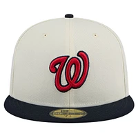Casquette ajustée Chrome 59FIFTY pour homme New Era blanche des Nationals de Washington