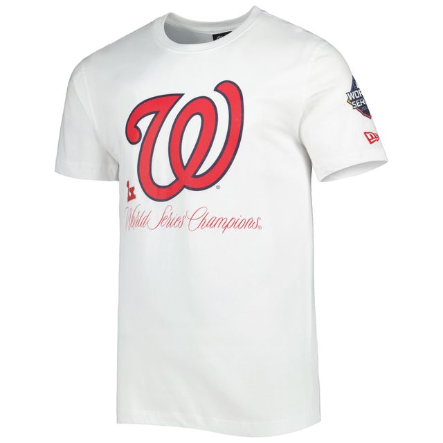 T-shirt New Era White Washington Nationals Historical Championship pour homme