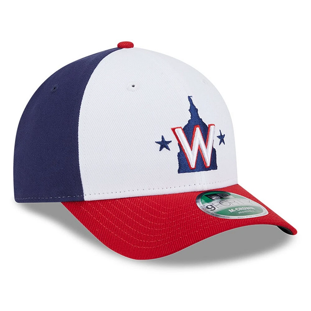 Casquette ajustable New Era 9FORTY pour homme, réplique de joueur des Washington Nationals, blanche