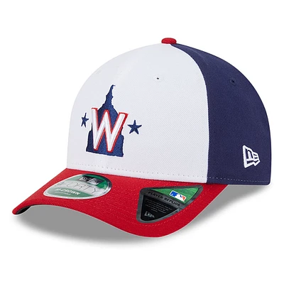 Casquette ajustable New Era 9FORTY pour homme, réplique de joueur des Washington Nationals, blanche