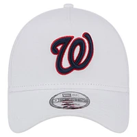 Casquette ajustable 9FORTY TC A-Frame New Era pour hommes, blanche, Washington Nationals