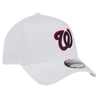 Casquette ajustable 9FORTY TC A-Frame New Era pour hommes, blanche, Washington Nationals