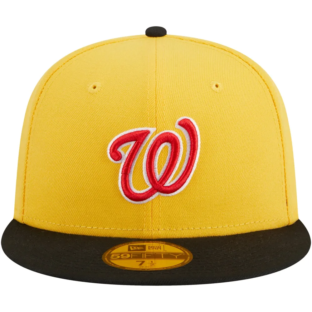 Lids Washington Nationals New Era 59FIFTY Fitted Hat - Black/Gold