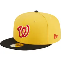 Men's New Era Yellow/Black Washington Nationals Grilled 59FIFTY Fitted Hat