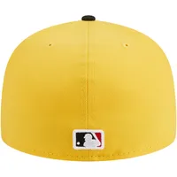 Men's New Era Yellow/Black Washington Nationals Grilled 59FIFTY Fitted Hat