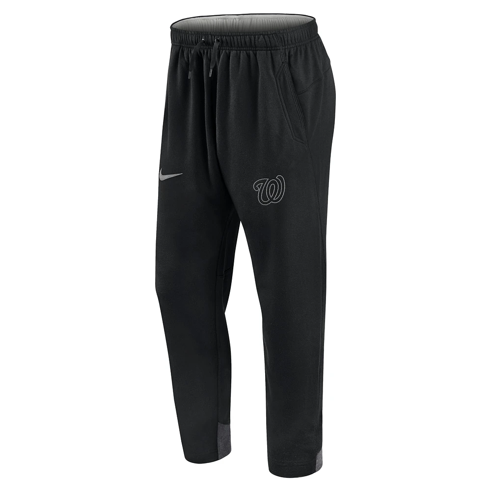 Men's Nike Black Washington Nationals Authentic Collection Dry Flux Jogger Pants