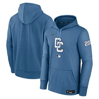 Men's Nike Blue Washington Nationals 2025 City Connect Authentic Collection Performance Pullover Hoodie