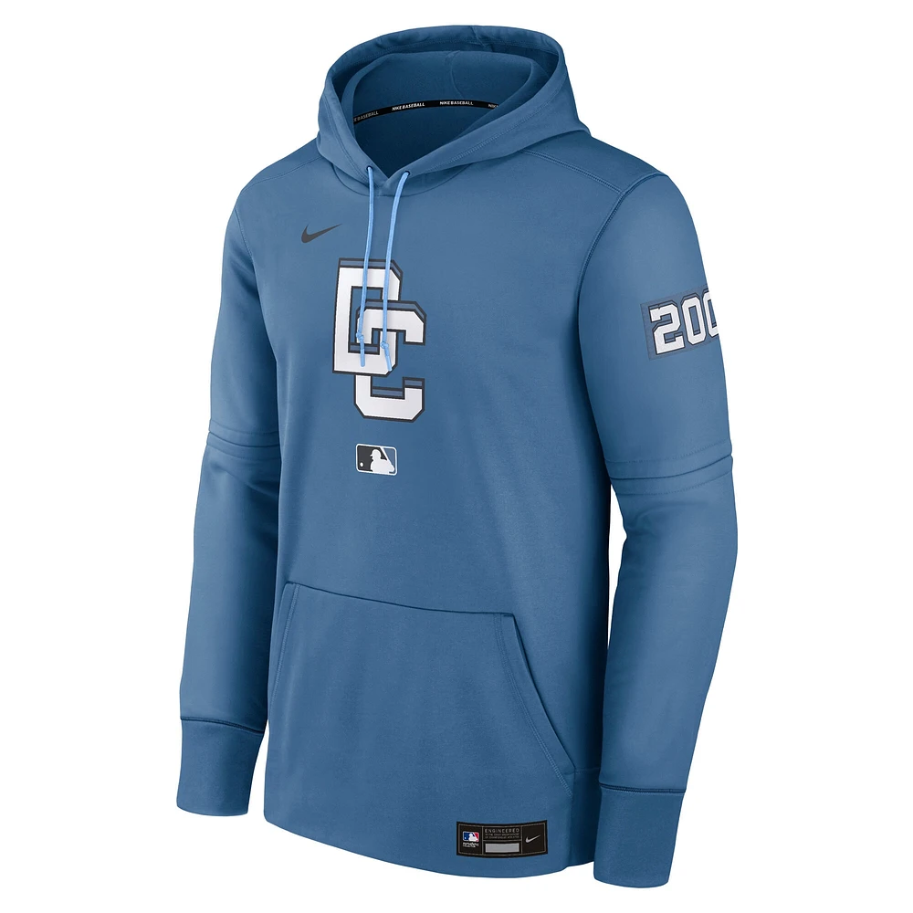 Men's Nike Blue Washington Nationals 2025 City Connect Authentic Collection Performance Pullover Hoodie