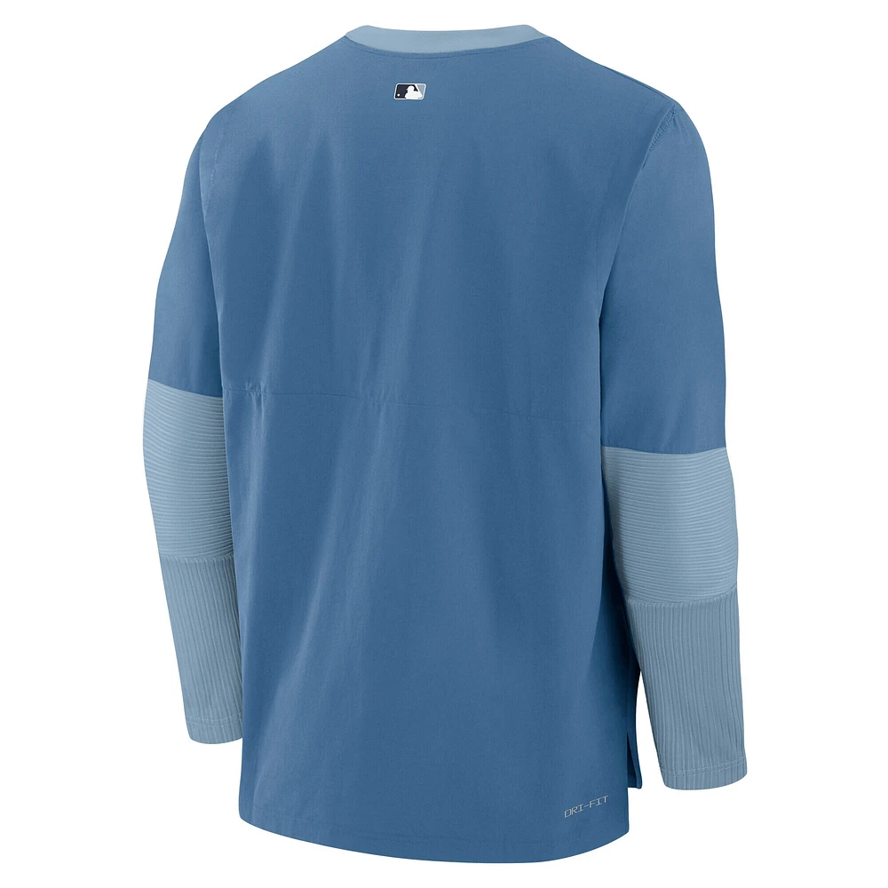 T-shirt Nike bleu à manches longues City Connect Authentic Collection 2025 des Washington Nationals pour homme