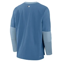 T-shirt Nike bleu à manches longues City Connect Authentic Collection 2025 des Washington Nationals pour homme