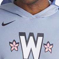 Men's Nike Blue Washington Nationals 2025 City Connect Authentic Collection Sleeveless Performance Pullover Hoodie