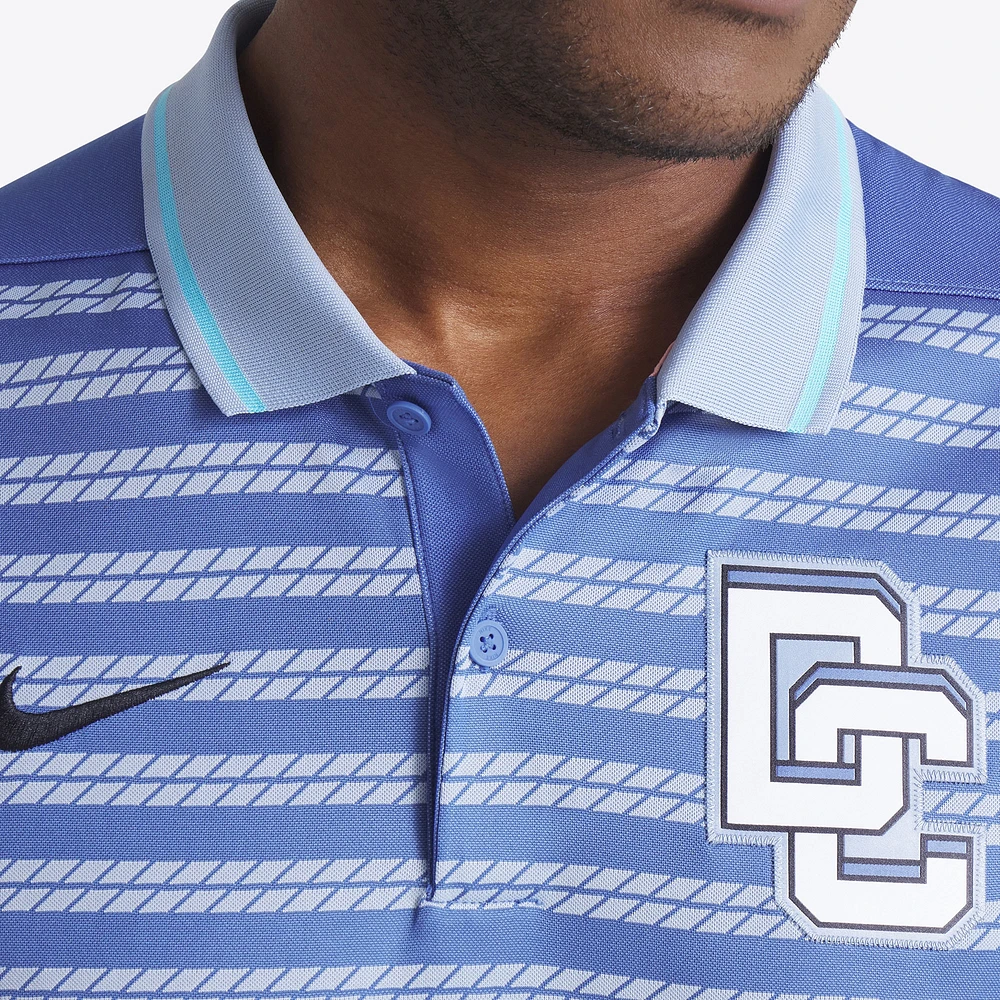 Polo Nike bleu pour homme, collection authentique City Connect 2025 des Washington Nationals, Victory Performance
