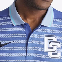 Polo Nike bleu pour homme, collection authentique City Connect 2025 des Washington Nationals, Victory Performance