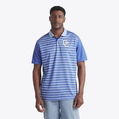 Polo Nike bleu pour homme, collection authentique City Connect 2025 des Washington Nationals, Victory Performance