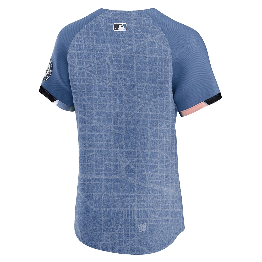 Men's Nike Blue Washington Nationals 2025 City Connect Elite Jersey