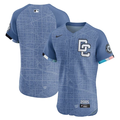 Men's Nike Blue Washington Nationals 2025 City Connect Elite Jersey