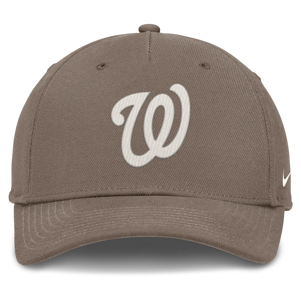 Men's Nike Brown Washington Nationals Rise Performance Adjustable Hat