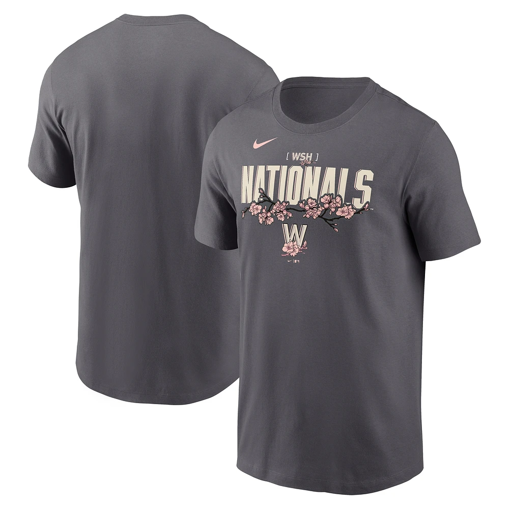 T-shirt Nike anthracite City Connect pour homme des Washington Nationals