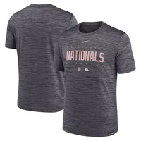 T-shirt de performance d'entraînement City Connect Velocity des Nationals Washington anthracite Nike pour homme