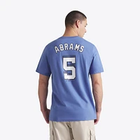 Men's Nike CJ Abrams Blue Washington Nationals 2025 City Connect Fuse Name & Number T-Shirt