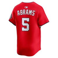 Men's Nike CJ Abrams Red Washington Nationals 2nd Alternate Limited Player Jersey