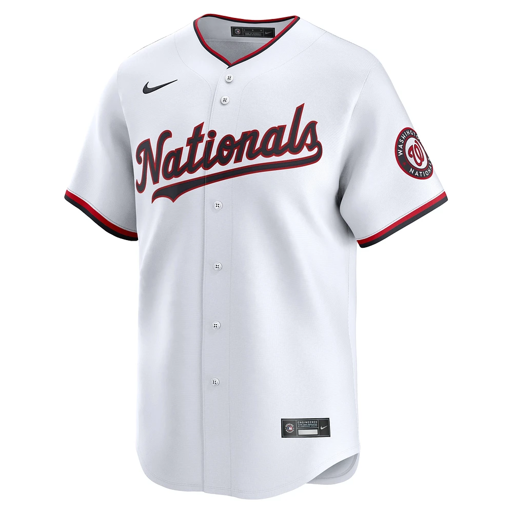 Men's Nike Drew Millas White Washington Nationals Home Limited Player Jersey