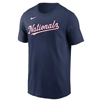 T-shirt Nike Dylan Crews bleu marine pour homme avec nom et numéro Fuse des Washington Nationals