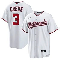 maillot Nike Dylan Crews blanc pour homme, réplique du domicile 2.0 des Washington Nationals