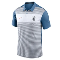 Men's Nike Gray/Blue Washington Nationals 2025 City Connect Fashion Legacy Icon Vapor Performance Polo
