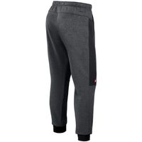 Men's Nike Heathered Gray/Black Washington Nationals Authentic Collection Flux Performance Jogger Pants