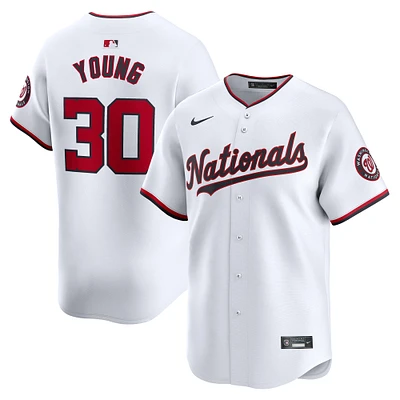 Men's Nike Jacob Young White Washington Nationals Home Limited Player Jersey