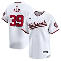 Men's Nike Jake Alu White Washington Nationals Home Limited Player Jersey