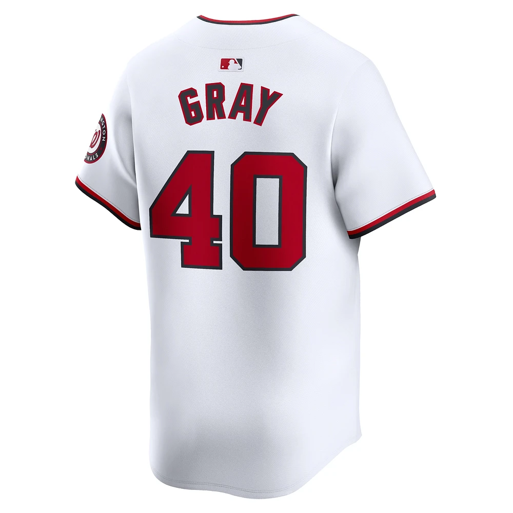 Men's Nike Josiah Gray White Washington Nationals Home Limited Player Jersey