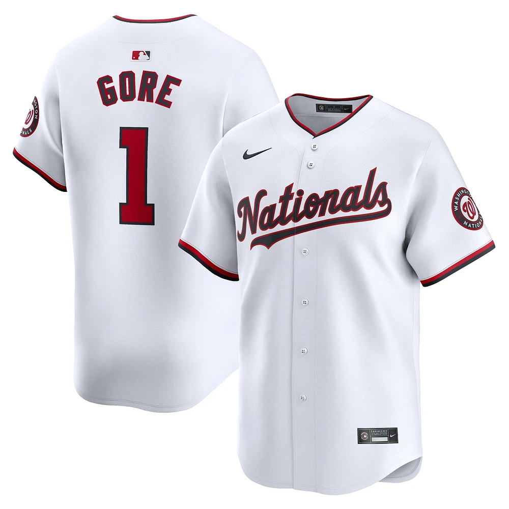 Maillot de joueur Nike MacKenzie Gore blanc Washington Nationals Home Limited pour hommes