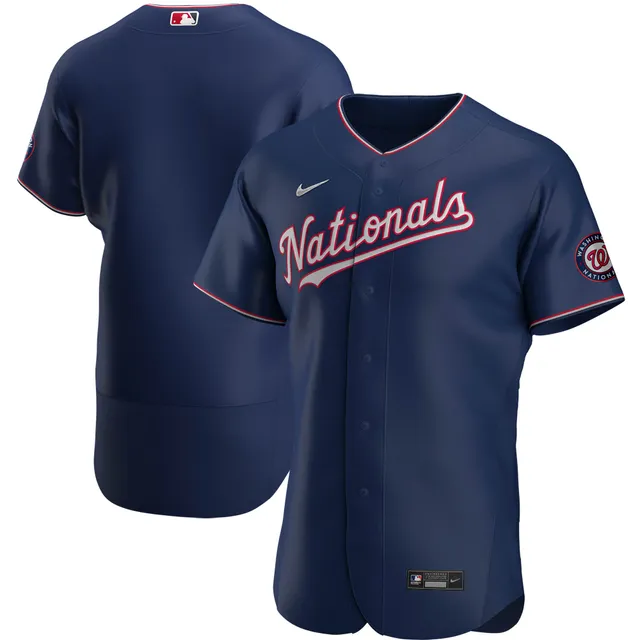 Washington Nationals Nike Alternate Authentic Custom Patch Jersey - Scarlet