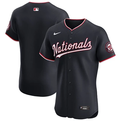 Maillot Nike bleu marine Washington Nationals Alternate Vapor Premier Elite Patch pour homme