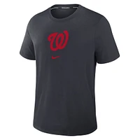 Men's Nike Navy Washington Nationals Authentic Collection Early Work Tri-Blend Performance T-Shirt