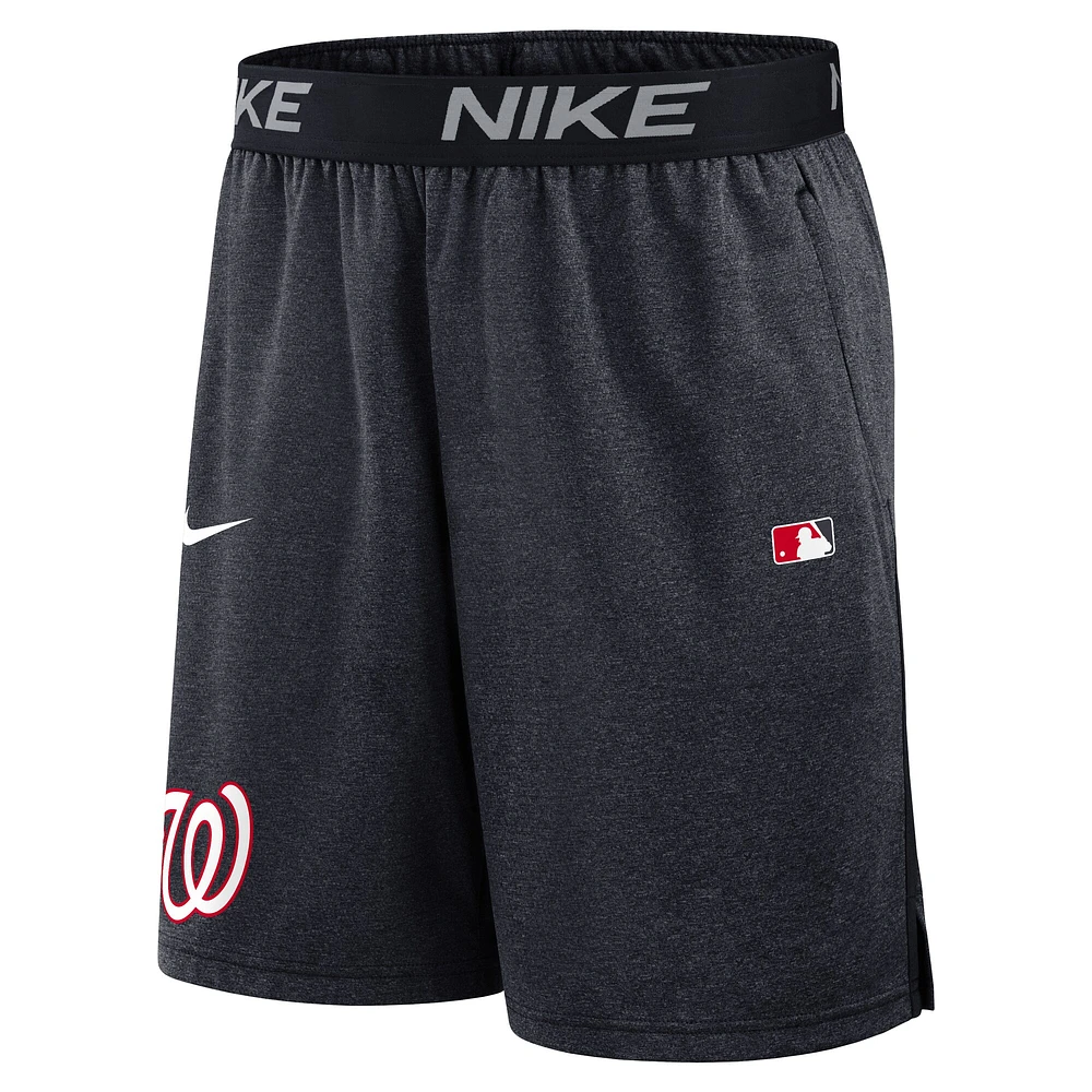 Men's Nike Navy Washington Nationals Authentic Collection Performance Knit Shorts