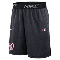 Men's Nike Navy Washington Nationals Authentic Collection Performance Knit Shorts