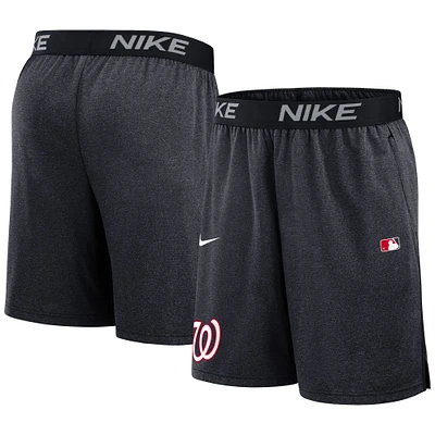 Men's Nike Navy Washington Nationals Authentic Collection Performance Knit Shorts