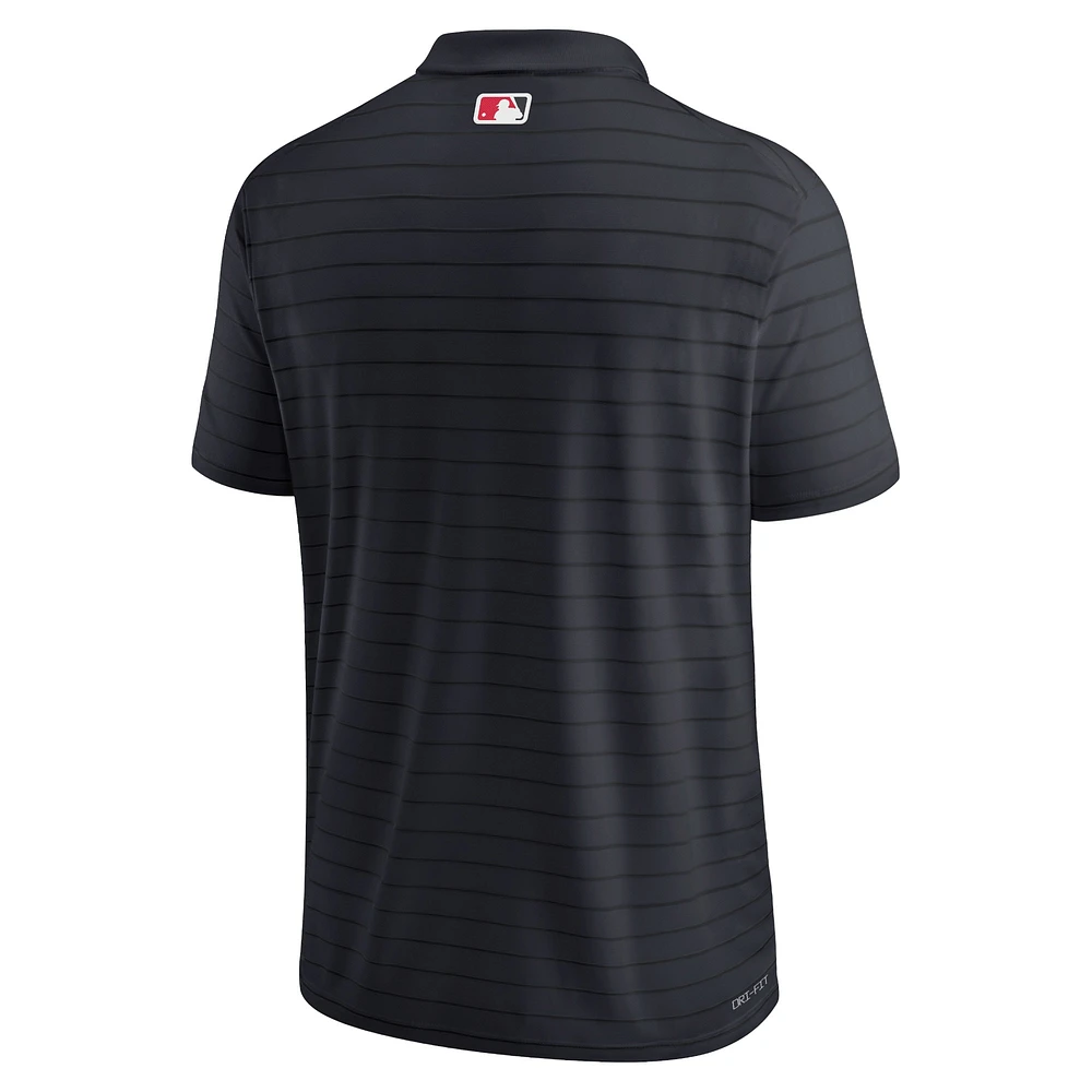 Men's Nike Navy Washington Nationals Authentic Collection Victory Striped Performance Polo