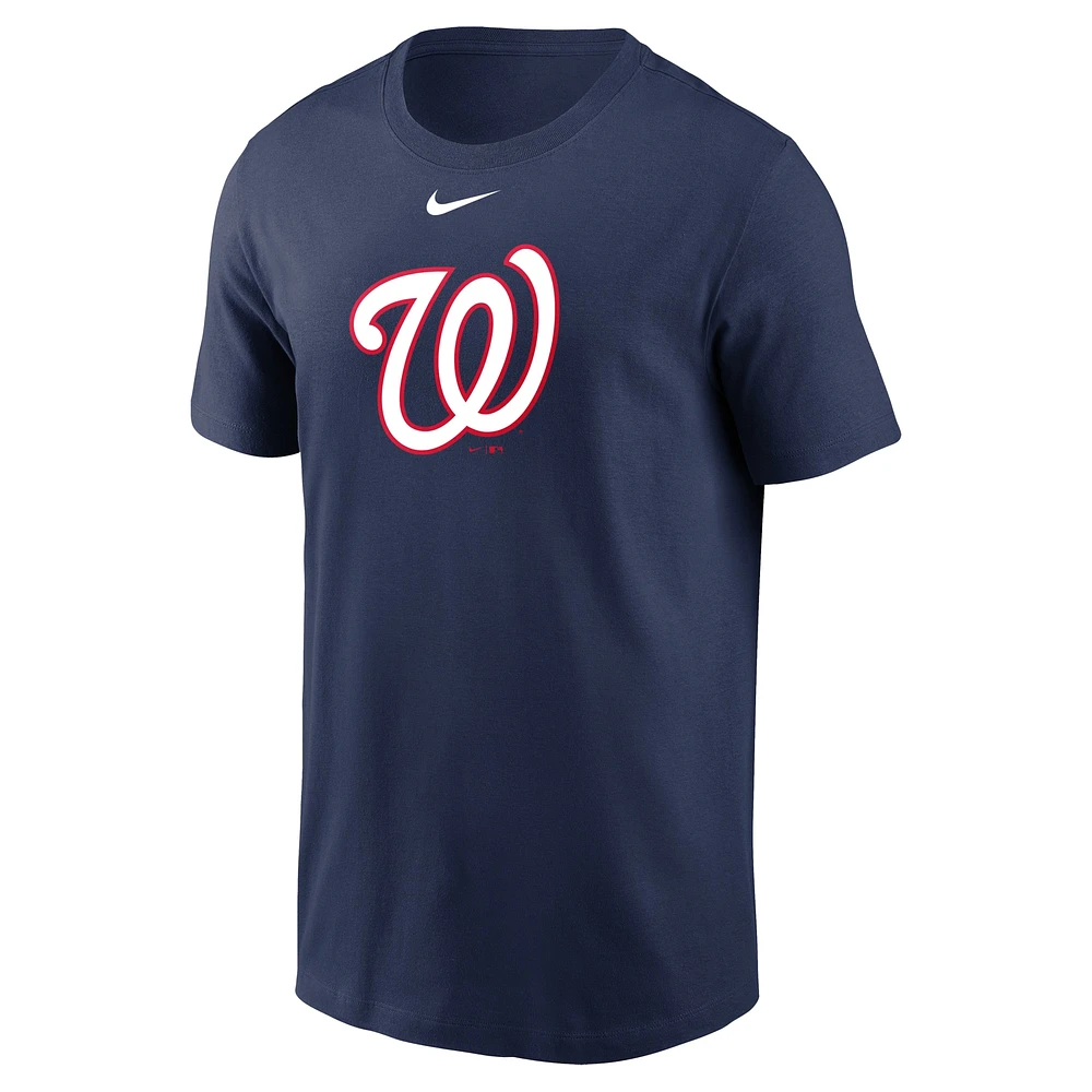 Men's Nike Navy Washington Nationals Large Logo T-Shirt