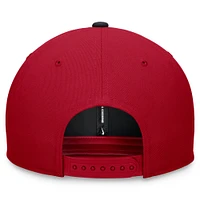 Casquette Nike à visière bicolore rouge/bleu marine pour homme des Washington Nationals