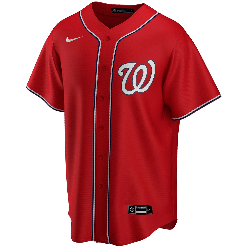 réplique de l'équipe alternative des Nationals Washington rouge pour homme - Maillot